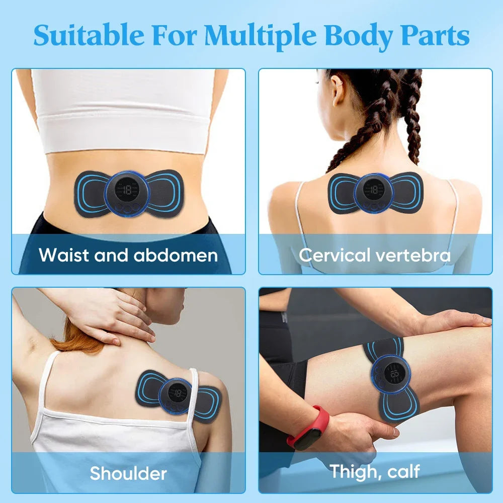"The Pocket-Sized Massager"
Electric Neck Massager EMS Muscle Massage Stimulator Low Frequency Instrument Back Cervical Calf Patches Pain Joints Mini Device