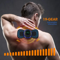 "The Pocket-Sized Massager" 
Electric Neck Massager EMS Muscle Massage Stimulator Low Frequency Instrument Back Cervical Calf Patches Pain Joints Mini Device